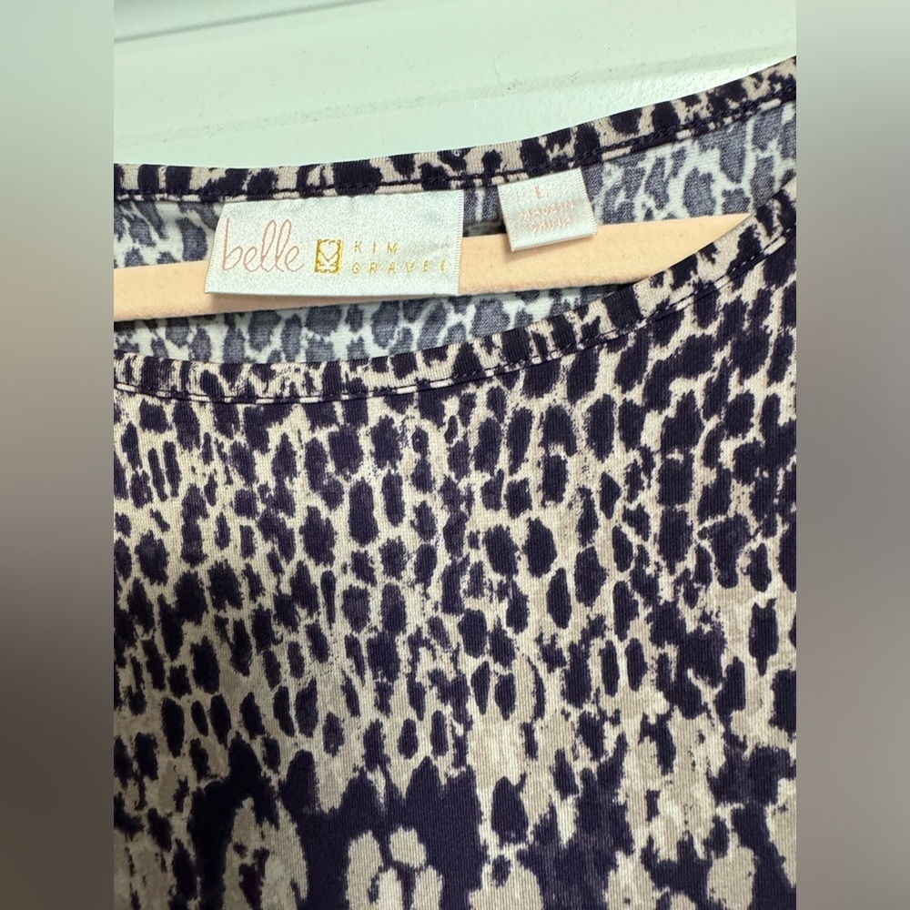Leopard Print Top | size L - Picture 2 of 3